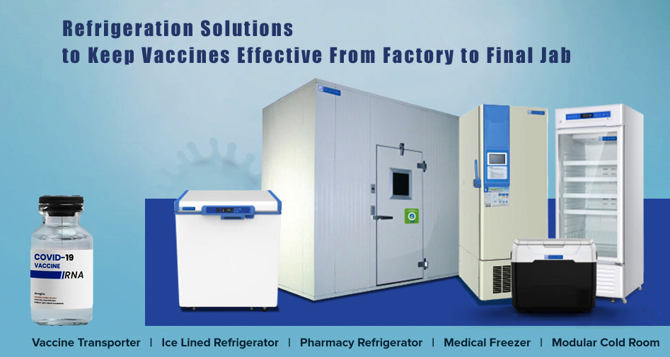 vaccine freezer for medical refrigerator vaccination solution